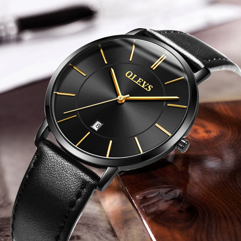 TOREVO Sovereign Date Watch — black