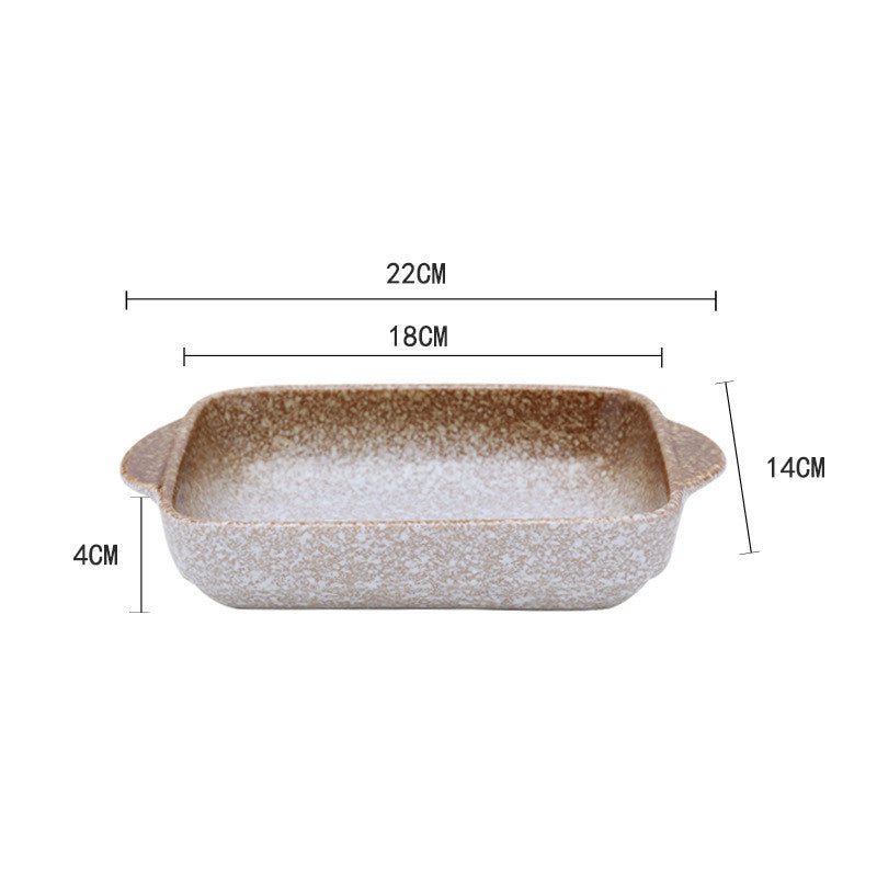 TOREVO Creative Ceramic Baking Bowl for Microwave Use
