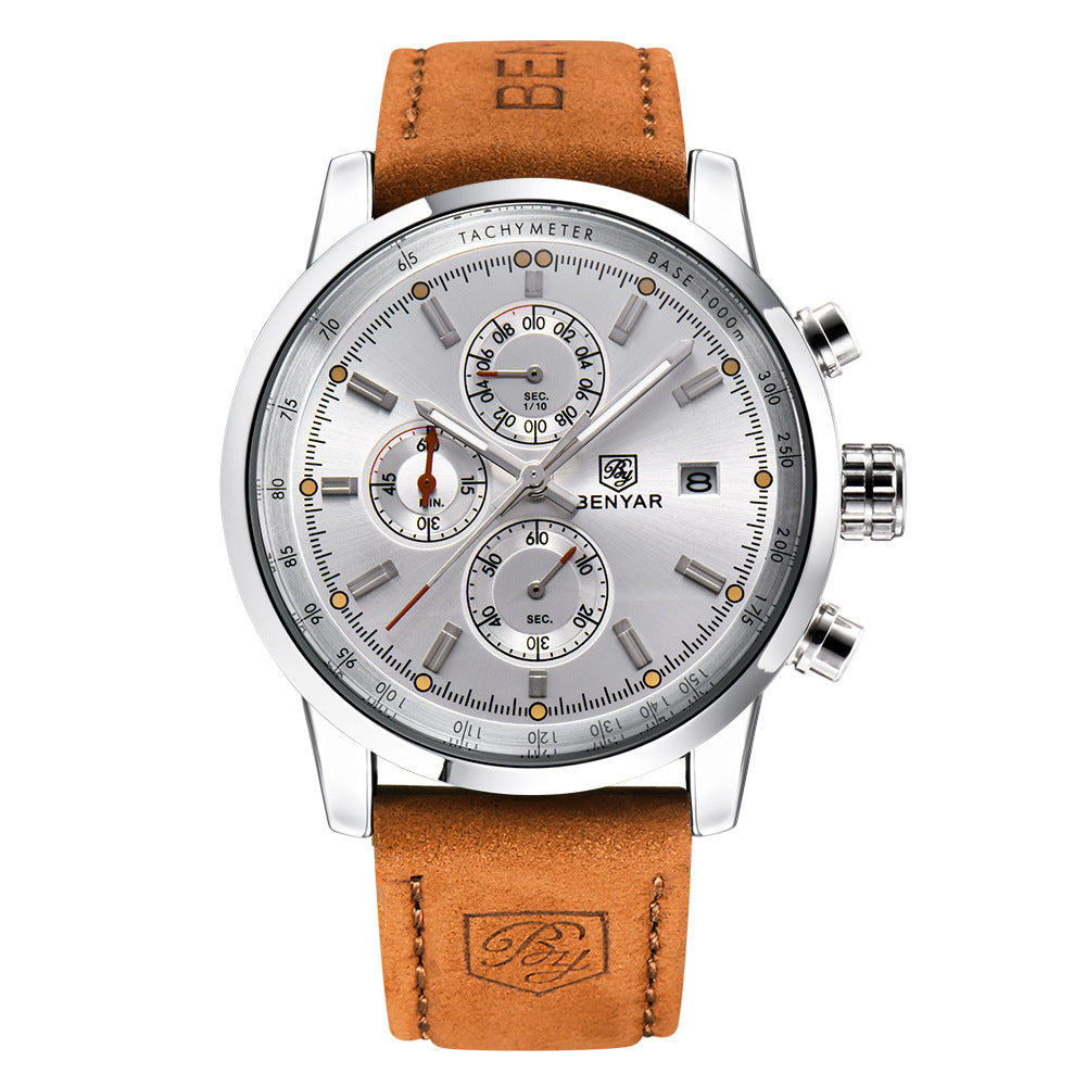 TOREVO Heritage Leather Watch — strap