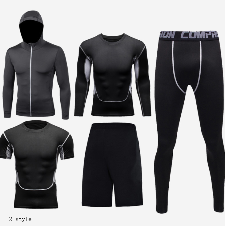 TOREVO Men's Fitness Outfit Set for Gym and Running