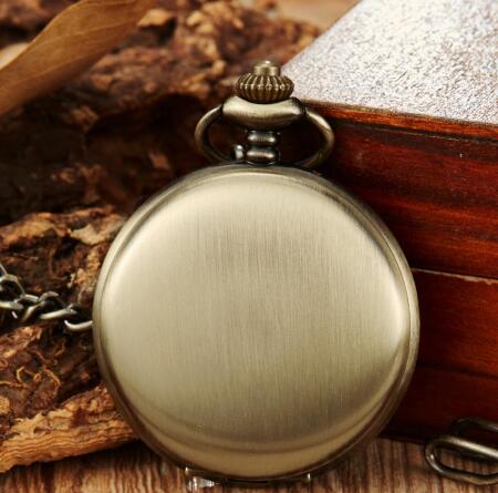 TOREVO Quartz Watch, Vintage Mechanical Watch, Bronze Pocket Watch