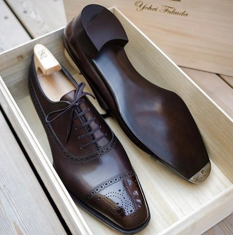 TOREVO Men's Casual British Leather Shoes
