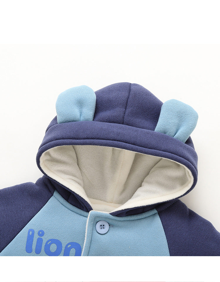 TOREVO Baby Fleece Hooded Jacket for Boys and Girls Winter