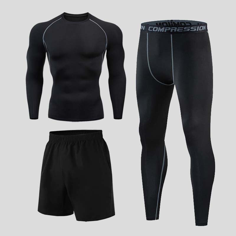 TOREVO Men's Fitness Outfit Set for Gym and Running