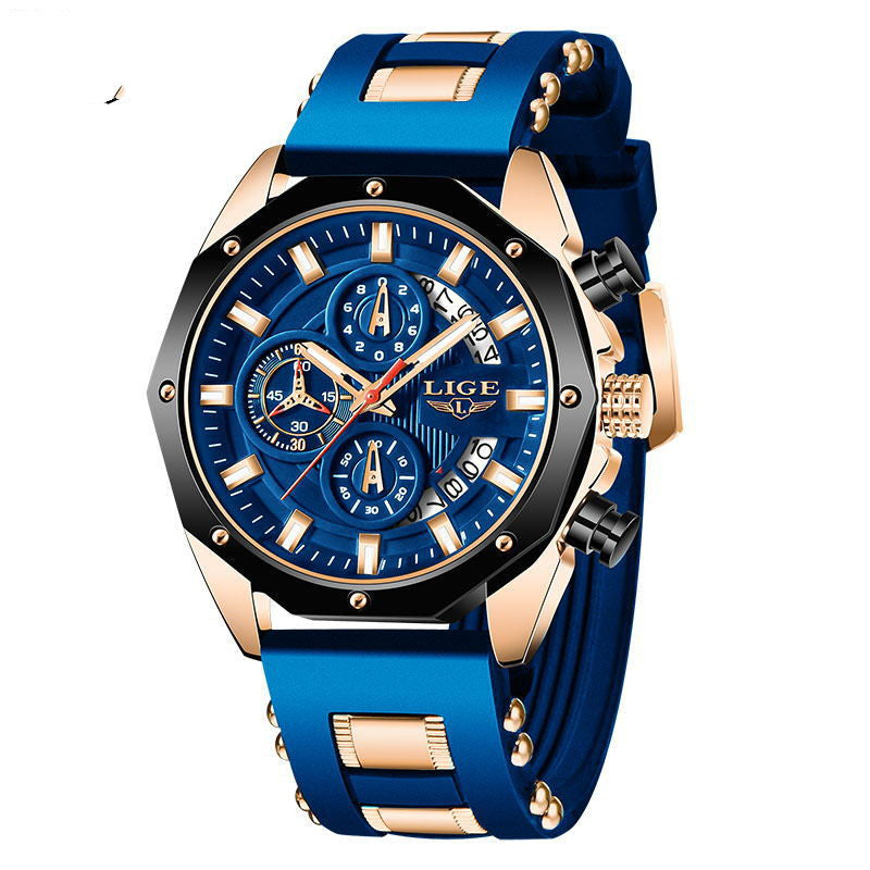 TOREVO Meridian Chronograph Watch — face