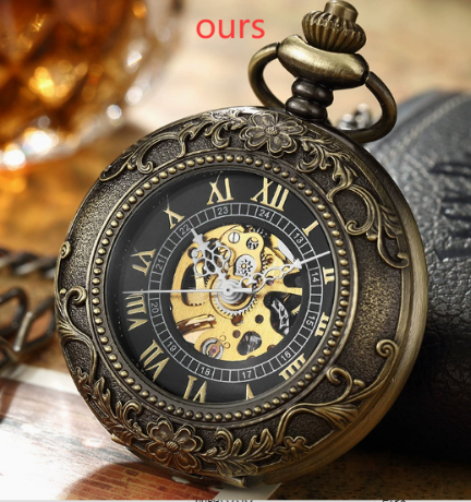 TOREVO Quartz Watch, Vintage Mechanical Watch, Bronze Pocket Watch