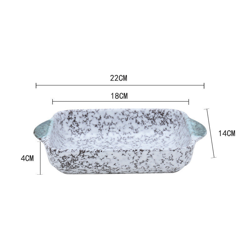 TOREVO Creative Ceramic Baking Bowl for Microwave Use