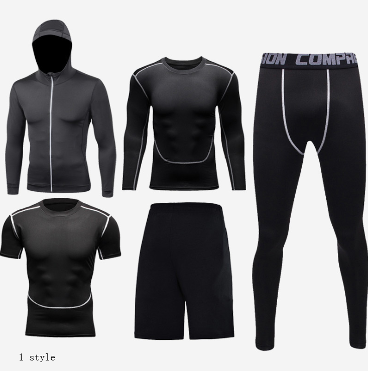 TOREVO Men's Fitness Outfit Set for Gym and Running