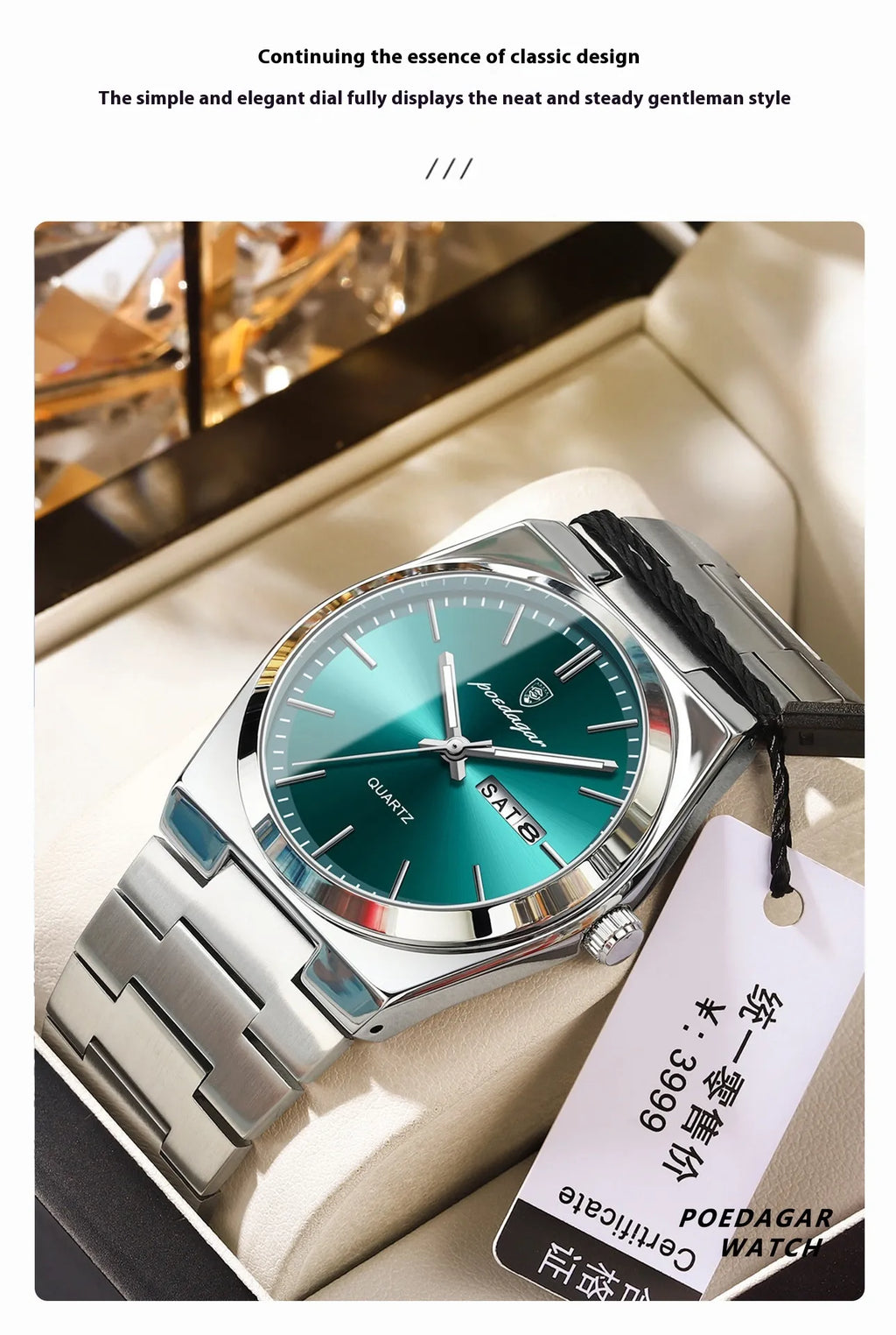 TOREVO Aria 38 — Ultra-Slim Quartz Watch