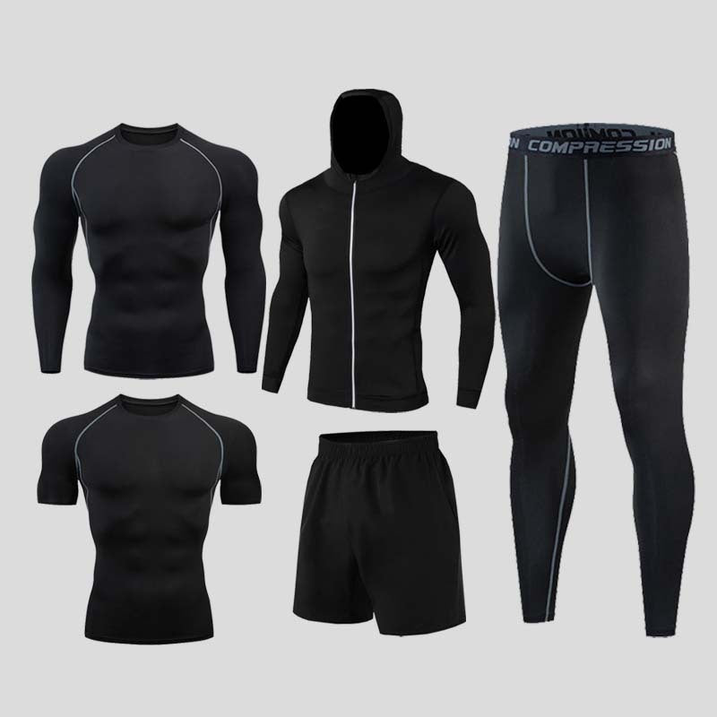 TOREVO Men's Fitness Outfit Set for Gym and Running