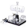 TOREVO Glass Sailing Wine Bottle Container