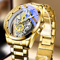TOREVO Gilded Skeleton Watch — gold
