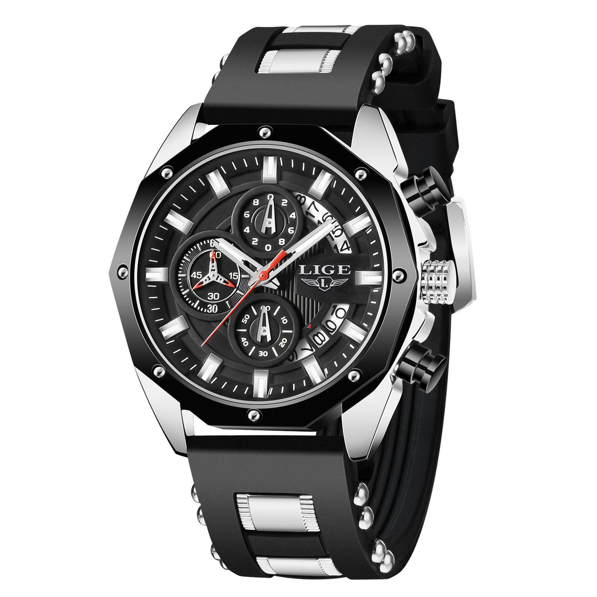 TOREVO Meridian Chronograph Watch — profile